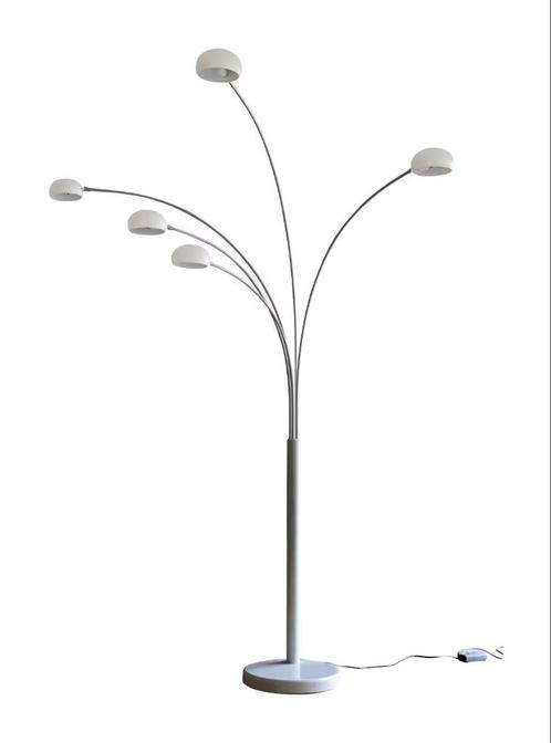 Staanlamp met 5 individuele armen, Huis en Inrichting, Lampen | Vloerlampen, Gebruikt, 200 cm of meer, Glas, Metaal, Ophalen