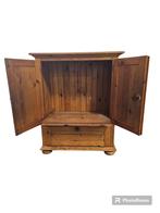 Meuble TV Pine 122x100x58, Maison & Meubles, Enlèvement ou Envoi, Comme neuf, Pin