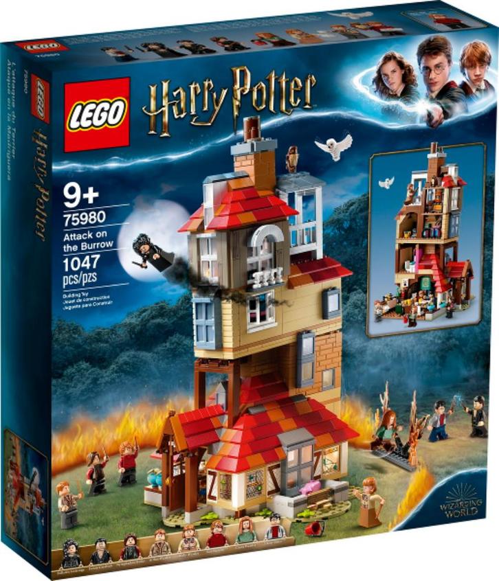 LEGO Harry Potter 75980 - Attack on the Burrow, Kinderen en Baby's, Speelgoed | Duplo en Lego, Nieuw, Lego, Complete set, Ophalen of Verzenden