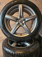 17 inch Audi A4 Winterset 5x112 Continental 6mm profiel, Auto-onderdelen, Banden en Velgen, Ophalen, Banden en Velgen, 17 inch