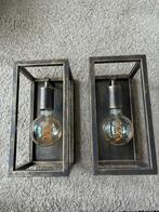 Bronzen wandverlichting 2 stuks, Maison & Meubles, Lampes | Appliques, Comme neuf, Enlèvement ou Envoi, Métal