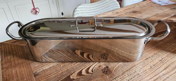 Poissonniere en inox, Maison & Meubles, Cuisine | Casseroles & Poêles, Comme neuf, Casserole ou Cocotte-minute, Inox, Enlèvement