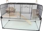 Nieuw Hamsterkooi zwart 51,5x29x40 cm, Dieren en Toebehoren, Minder dan 60 cm, Kooi, Ophalen of Verzenden, Hamster