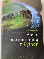 Eric Steegmans - Basic programming in Python, Ophalen of Verzenden, Zo goed als nieuw, Eric Steegmans