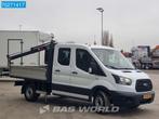 Ford Transit Open laadbak Hiab 009B-1 T kraan Euro6 Kraanwag, Auto's, Bestelwagens en Lichte vracht, Voorwielaandrijving, 2241 kg