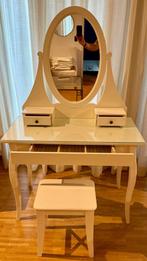 HEMNES toilettafel met spiegel, Ophalen, 50 tot 100 cm, Zo goed als nieuw, Hout
