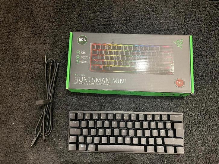 Razer huntsman MINI, Informatique & Logiciels, Claviers, Comme neuf, Azerty, Filaire, Clavier gamer, Enlèvement