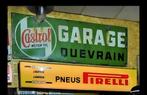 Grande plaque émaillée ancienne Castrol, GARAGE, Motor Oil, Enlèvement, Utilisé, Panneau publicitaire