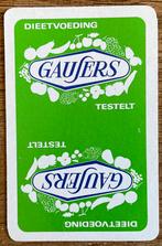 Speelkaart GAUFRES DIEETVOEDING/Testelt, Verzamelen, Speelkaarten, Jokers en Kwartetten, Ophalen of Verzenden, Zo goed als nieuw