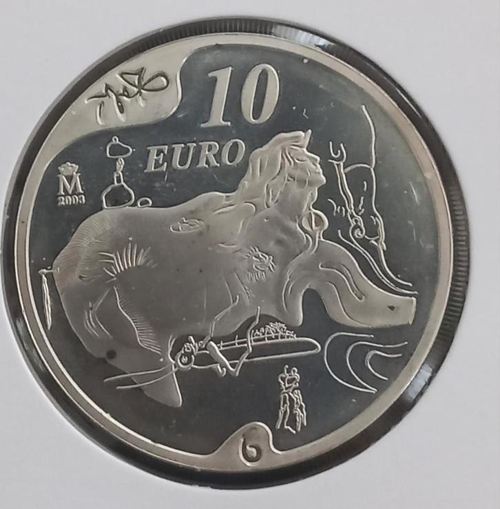 Spanje 10 Euro 2004 (zilver) - Salvador Dali, Postzegels en Munten, Munten | Europa | Euromunten, Losse munt, 10 euro, Spanje
