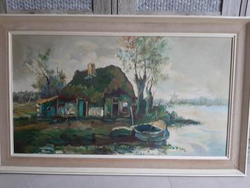 Groot schilderij. beschikbaar voor biedingen