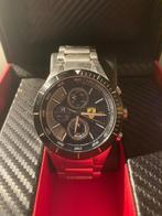 FERRARI UURWERK, Handtassen en Accessoires, Horloges | Heren, Staal, Staal, Polshorloge, Zo goed als nieuw