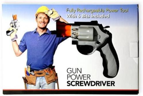 Elektrische schroefmachine revolver - grijs, Doe-het-zelf en Bouw, Gereedschap | Handgereedschap, Nieuw, Verzenden