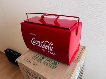 Oude vintage retro Coca Cola koelbox / cooler beschikbaar voor biedingen