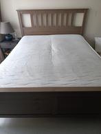 Lit Ikea matelas et sur matelas et le sommier, Maison & Meubles, Chambre à coucher | Lits, Enlèvement, Comme neuf