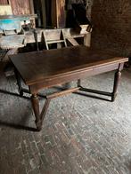 Uitklapbare houten tafel 6-10 personen, Huis en Inrichting, Tafels | Eettafels, Ophalen