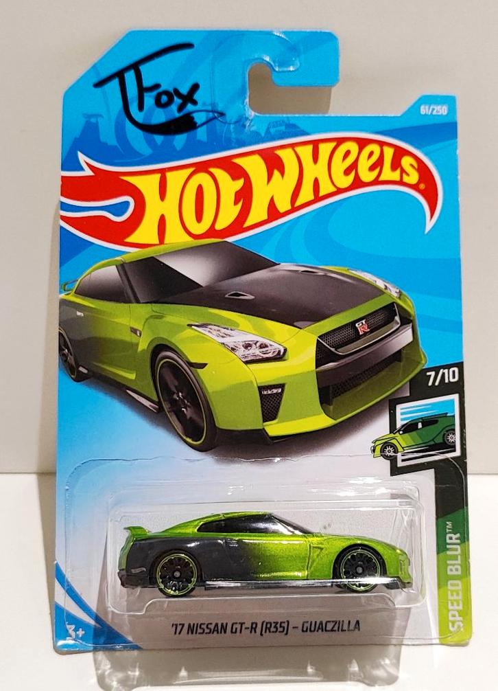 Hot Wheels ’17 Nissan GT-R [R35] Guaczilla (2017), Hobby en Vrije tijd, Modelauto's | Overige schalen, Ophalen of Verzenden