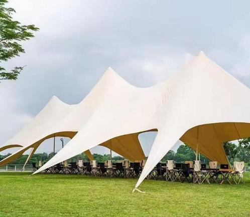Gigantische Luxe Profi Starshade Stertent 20x8.6x4.5m Creme, Caravans en Kamperen, Mobilhome-accessoires, Nieuw, Ophalen of Verzenden