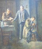 ALPHONSE MATAIVE / VERLOREN ZOON / OLIEVERF / 46x41cm KADER, Ophalen of Verzenden
