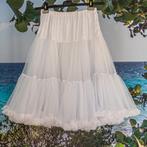 Pettycoat Dancing Days L/XL, Wit, Maat 42/44 (L), Nieuw, Knielengte