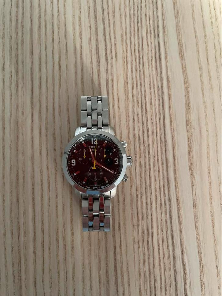 Tissot montre, Handtassen en Accessoires, Horloges | Dames, Gebruikt, Polshorloge, Overige merken, Staal, Staal, Ophalen