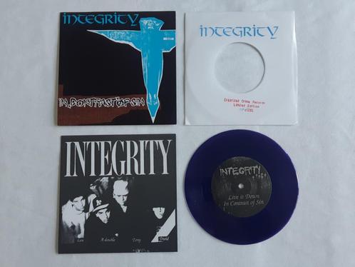Vinyl 45rpm / 7" hardcore Integrity "In contrast of sin", Cd's en Dvd's, Vinyl | Hardrock en Metal, Zo goed als nieuw, Ophalen of Verzenden