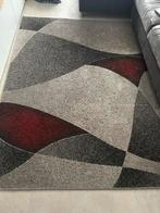 Tapis gris et bordeaux, Maison & Meubles, Ameublement | Tapis & Moquettes, Enlèvement, Comme neuf, Gris