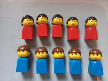 Oude lego duplo popjes, Enlèvement, Utilisé, Briques en vrac, Duplo