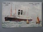 onbeschreven postkaart Red Star Line Steamer Lapland, Verzamelen, Ophalen of Verzenden, Zo goed als nieuw, Motorboot, Kaart, Foto of Prent