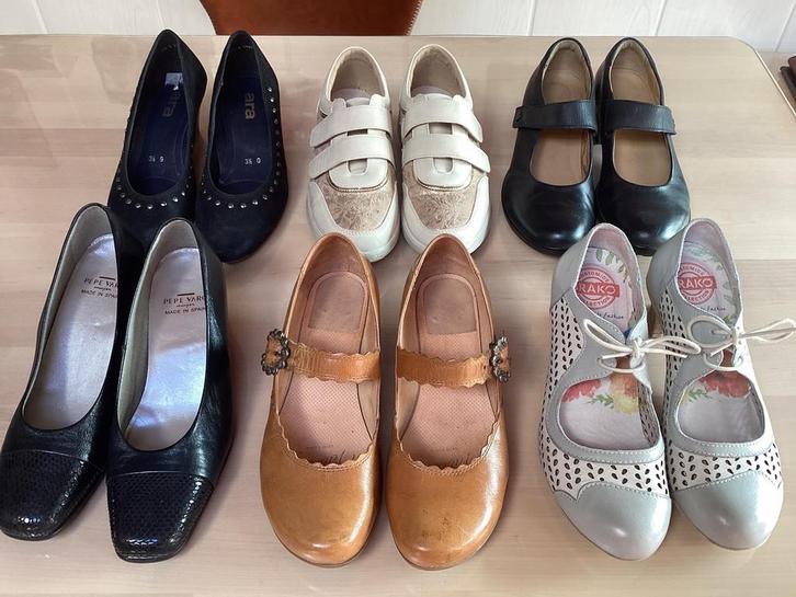 6 paar merkschoenen samen. Maat 36., Kleding | Dames, Schoenen, Zo goed als nieuw, Ophalen