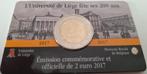 België coincard 2017 - 200 jaar Universiteit van Luik - Fr, Postzegels en Munten, Munten | Europa | Euromunten, Verzenden, België