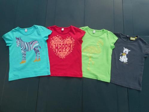 Pakket met 4 T-shirts korte mouwen voor meisje maat 98-104, Kinderen en Baby's, Kinderkleding | Maat 104, Gebruikt, Meisje, Shirt of Longsleeve