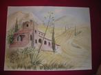 Aquarelle (paysage du Sud)., Ophalen