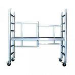 Échafaudage professionnel pliable en aluminium, Enlèvement, Utilisé, Échafaudage fixe ou roulant, 2 à 5 mètres