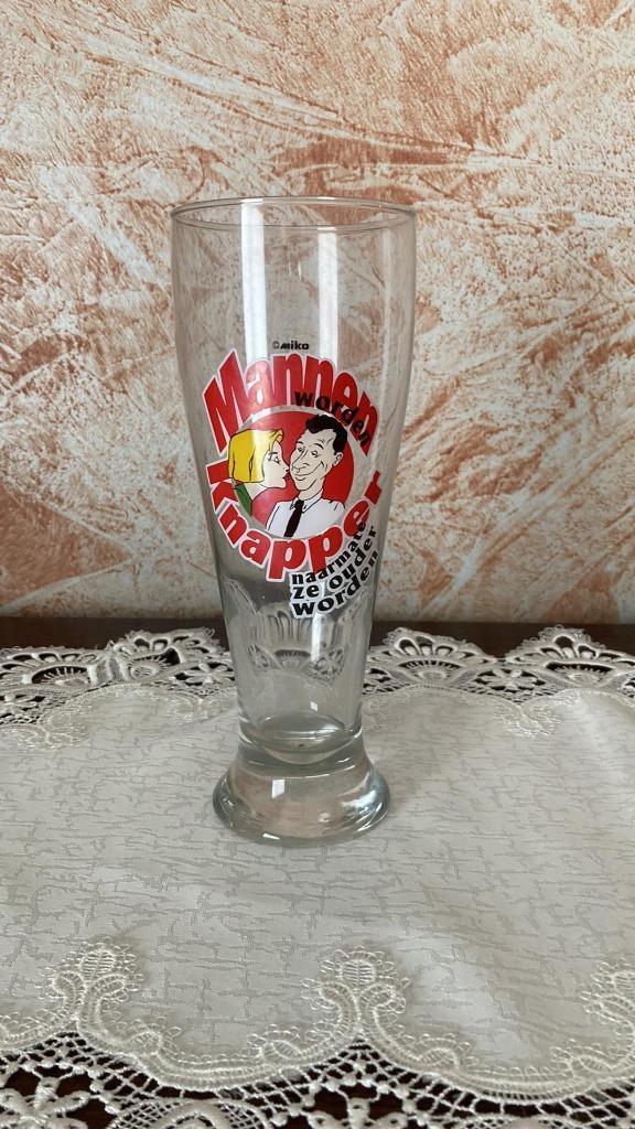 speciaal bierglas met tekst, Verzamelen, Glas en Drinkglazen, Nieuw, Bierglas, Ophalen of Verzenden