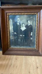 Cadre en chêne très ancien + photo de famille (1930), Enlèvement ou Envoi