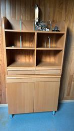 Armoire bibliothèque avec tiroirs et deux portes, Ophalen, Zo goed als nieuw, Met lade(s)