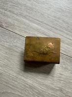 Lucifersdoosje houder antiek brons, Antiek en Kunst, Ophalen of Verzenden, Brons