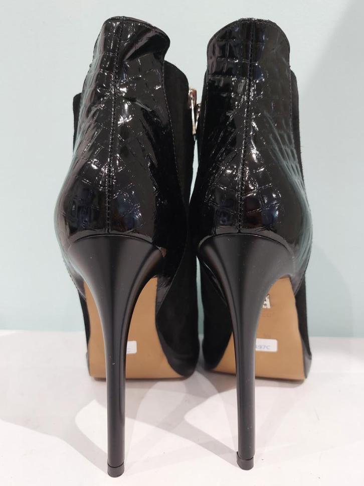 497C* KAZAR sexy zwarte laarzen van leer uit twee materialen, Kleding | Dames, Schoenen, Nieuw, Lage of Enkellaarzen, Zwart, Verzenden