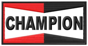 Écusson Champion, 126 x 64 mm
