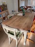 Landelijke tafel en stoelen - 6 tot 12 pers, 50 tot 100 cm, 150 tot 200 cm, Gebruikt, Rechthoekig