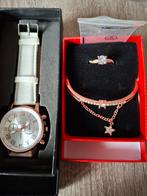 Set van horloge, ring en armband, Ophalen of Verzenden