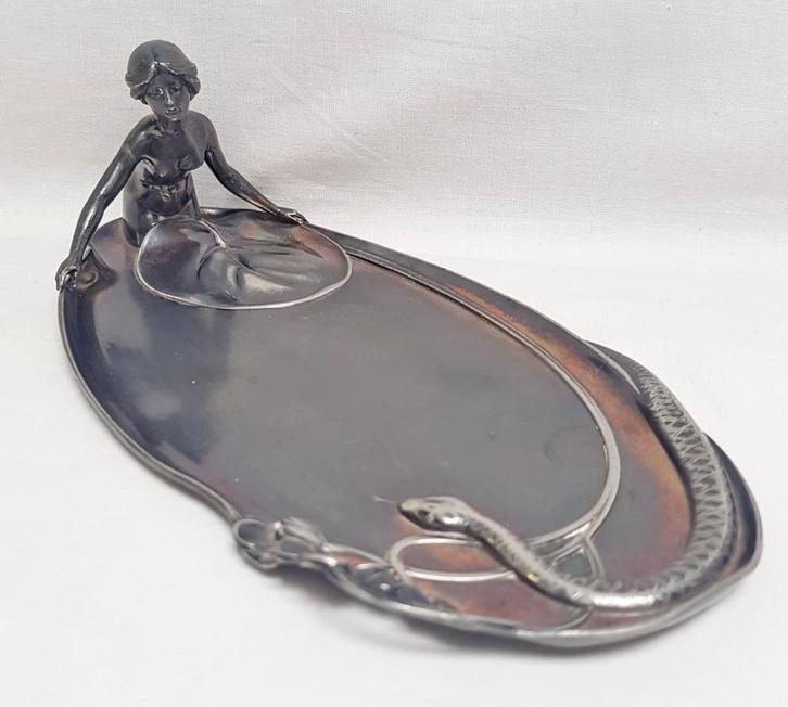 WMF vide poche vrouw met slang, Antiek en Kunst, Antiek | Woonaccessoires, Ophalen of Verzenden