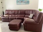 Te koop hoeksalon leder Natuzzi, Huis en Inrichting, Ophalen, Gebruikt, Leer, Tijdloos