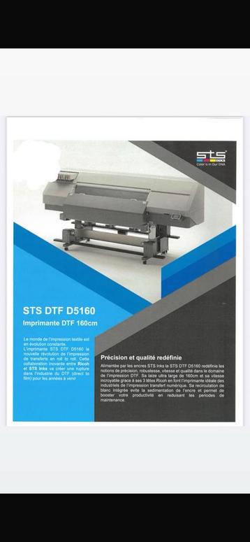 Machine d’imprimerie sts dtf d5160 beschikbaar voor biedingen