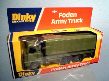 Camion FODEN Militaire bâché 1/43 DINKY TOYS Made England Nf beschikbaar voor biedingen