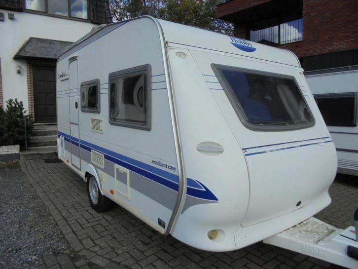 Hobby Excellent Easy 400,5/2004, 4 slp, lichtgewicht, MOVER, Caravans en Kamperen, Caravans, Particulier, tot en met 4, 1000 - 1250 kg