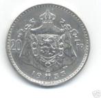 Belgique : 20 francs 1933 FRANÇAIS (A-slag) - argent - morin, Argent, Envoi, Monnaie en vrac, Argent