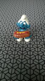 Smurf met Hot dog 2.0169, Verzamelen, Smurfen, Ophalen of Verzenden, Gebruikt, Smulsmurf, Poppetje, Figuurtje of Knuffel