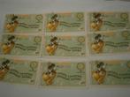 1955  Loterie coloniale 9 billets, Collections, Enlèvement ou Envoi